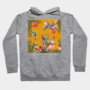 Peacocks & Peonies (III) Hoodie